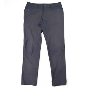 Lululemon Commission Pant Slim Warpstreme Obsidian Grey Mens 33x30 M5704S